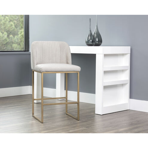 Nevin 38 inch Polo Club Muslin Counter Stool